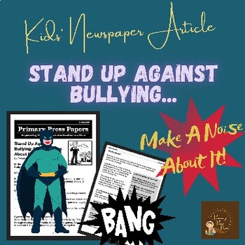 Preview of Stand Up Against Bullying: Make A Noise About It!  Kids Reading Adventure & FUN