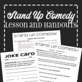 EMERGENCY SUB PLAN: Stand Up Comedy Lesson and Activity