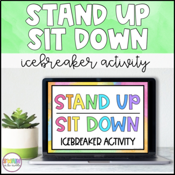 Preview of Stand Up Sit Down | Back to School Icebreaker Activity 