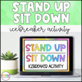 Stand Up Sit Down | Back to School Icebreaker Activity 
