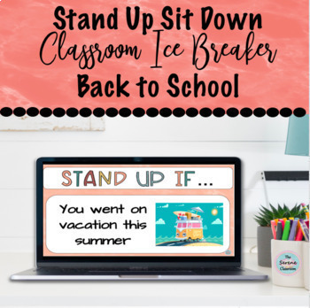 Preview of Stand Up Sit Down Brain Break Game for Back to School: A Fun and Active Activity