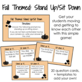 Stand Up/Sit Down Game: FALL Themed! 