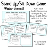 Stand Up/Sit Down Game: WINTER Themed!