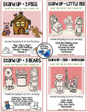 Stand-Ups Fairy Tales Craft and Writing BUNDLE 4 pack