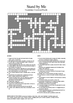 Crossword Puzzles For English Worksheets Teaching Resources Tpt