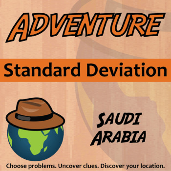 Preview of Standard Deviation Activity - Printable & Digital - Saudi Arabia Adventure