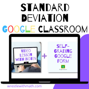 Preview of Standard Deviation (Google Form, Interactive Video Lesson & Notes!)