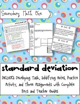 Preview of Standard Deviation Learning Cycle