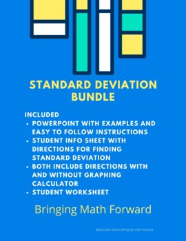 Preview of Standard Deviation - PowerPoint and Student Resource (distance learning)