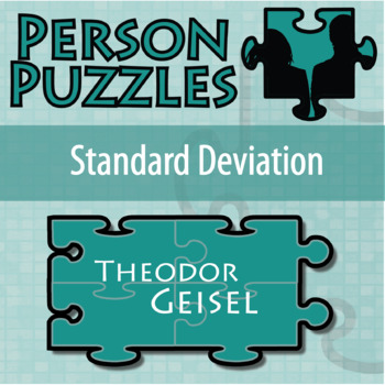 Preview of Standard Deviation - Printable & Digital Activity - Theodor Geisel Person Puzzle