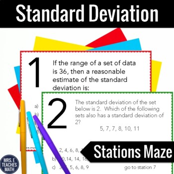 Preview of Standard Deviation Activity