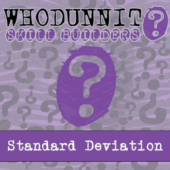 Preview of Standard Deviation Whodunnit Activity - Printable & Digital Game Options