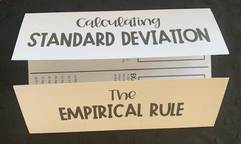 Preview of Standard Deviation and The Empirical Rule Foldable Notes - Fully Editable