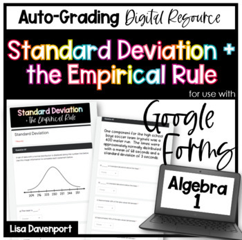 Preview of Standard Deviation and the Empirical Rule Google Forms Homework
