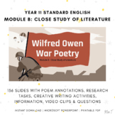 Standard English: Module B - Wilfred Owen War Poetry Unit 