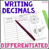 Standard Form, Expanded Form, Written Form of Decimals Math Game