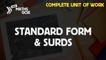 Preview of Standard Form & Surds - Complete Unit of Work