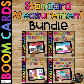 Preview of Standard Measurement  BUNDLE BOOM CARDS™ Math Distance Learning 2nd Grade