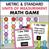 Converting Units of Measurement Math Game Standard & Metri