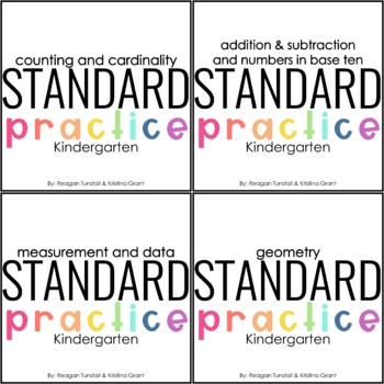 Preview of Standard Practice Kindergarten Bundle Skill Pages