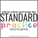 Standard Practice Place Value & Base Ten Second Grade Skill Pages