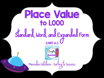 Preview of Place Value to a Thousand: Standard, Word, and Expanded Form to 1,000 PowerPoint