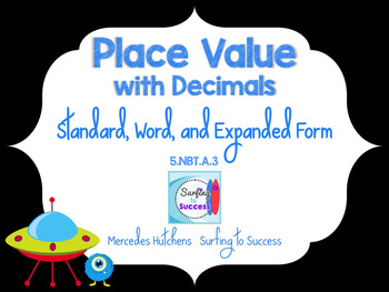 Preview of Decimal Place Value: Standard, Word, and Expanded Form PowerPoint