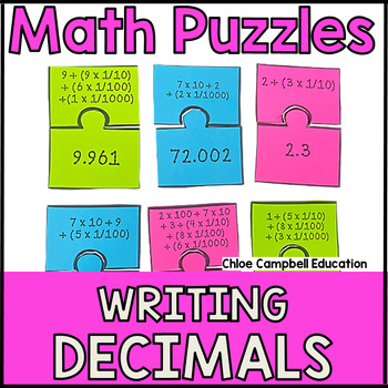 Preview of Standard and Expanded Form - Writing Decimals - Matching Math Game