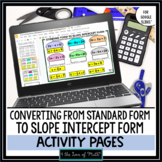 Standard form of a Line to Slope Intercept Form Digital Ac
