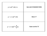 Standard Form to Vertex Form Mix 'n Match