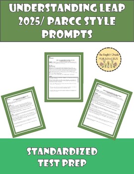 Preview of Standardize Test Prep Understanding Writing Prompts LEAP 2025 PARCC Style