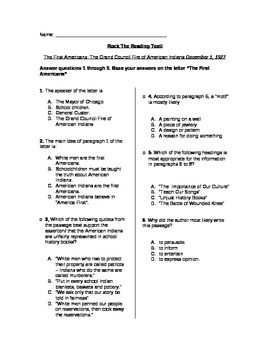 Preview of Standardized Reading Test Practice for the Middle Grades: Non-Fiction