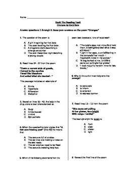 Preview of Standardized Reading Test Practice for the Middle Grades: Poetry