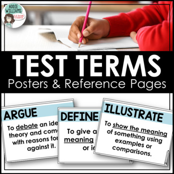 Preview of Standardized Test Terms - Test Prep Vocabulary