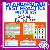 Standardized Test Practice Puzzles - 5th Grade ELA Test Pr