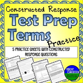 Preview of Standardized Test Prep Constructed Response Practice for Middle School