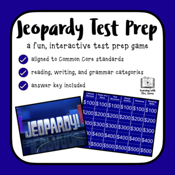Preview of Standardized Test Prep Jeopardy: A Fun, Interactive Review Game