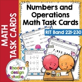 NWEA MAP Prep Math Task Cards Numbers Operations Maps RIT 
