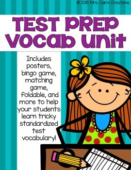 Preview of Standardized Test Prep Vocabulary Pack