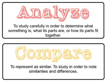 Preview of Standardized Test Prep Words