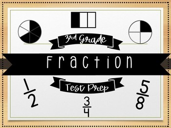 Preview of Standardized Test (SBAC, SAS, etc) Fraction Practice