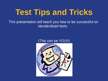 Preview of Standardized Test Tips and Tricks