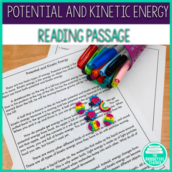 Preview of Potential Energy and Kinetic Energy Worksheet