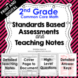 2nd Grade Math Assessments - Common Core - Teaching Notes - Second Grade