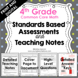 4th Grade Math Assessments - Common Core - Teaching Notes 