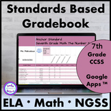Standards Based Digital Grade Book Google Sheets (TM) Seve