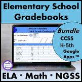 Standards Based Digital Grade Books Google Sheets (TM) Bundle K-5