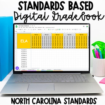Preview of Standards Based Digital Gradebook - NC SCOS Grade Book