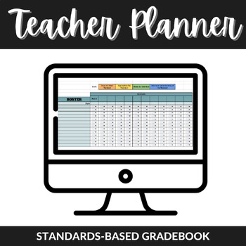 Preview of Standards-Based Gradebook- Data Tracking, Formative Assessment, Growth *Editable