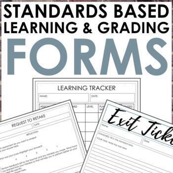 Preview of Standards Based Grading Forms